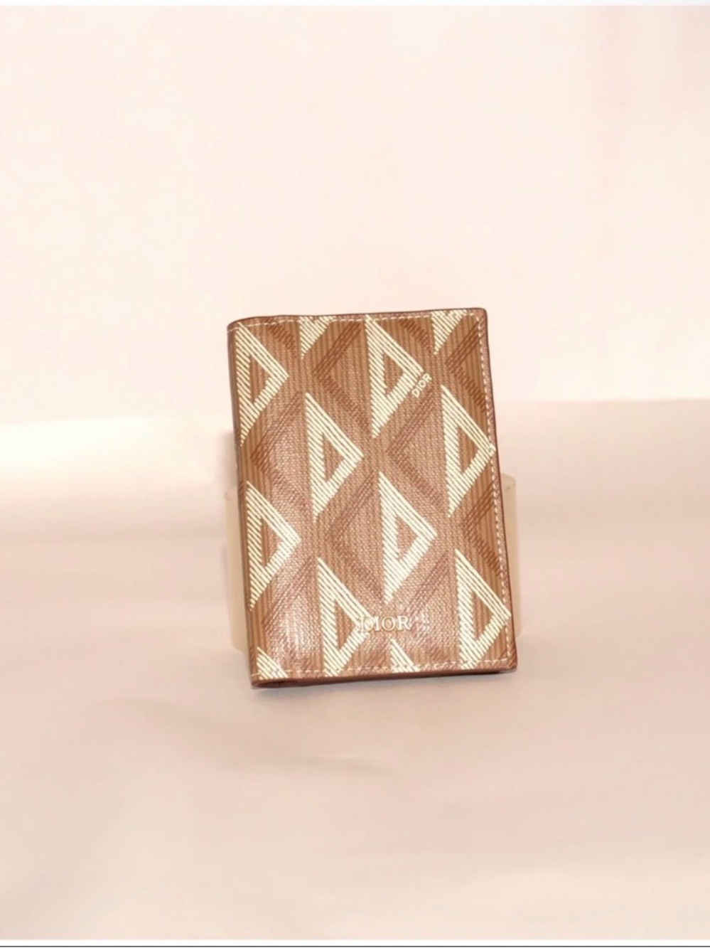 Dior Brown and Cream Tri-Pattern Card Holder